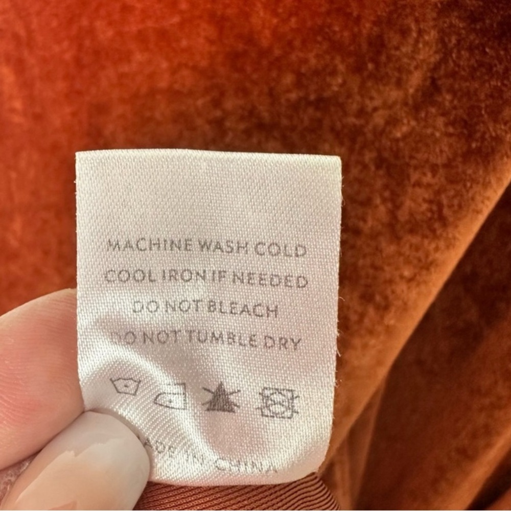 Baltic Born Meghan Velvet Maxi Dress in Rust - Size Large - Picture 4 of 14